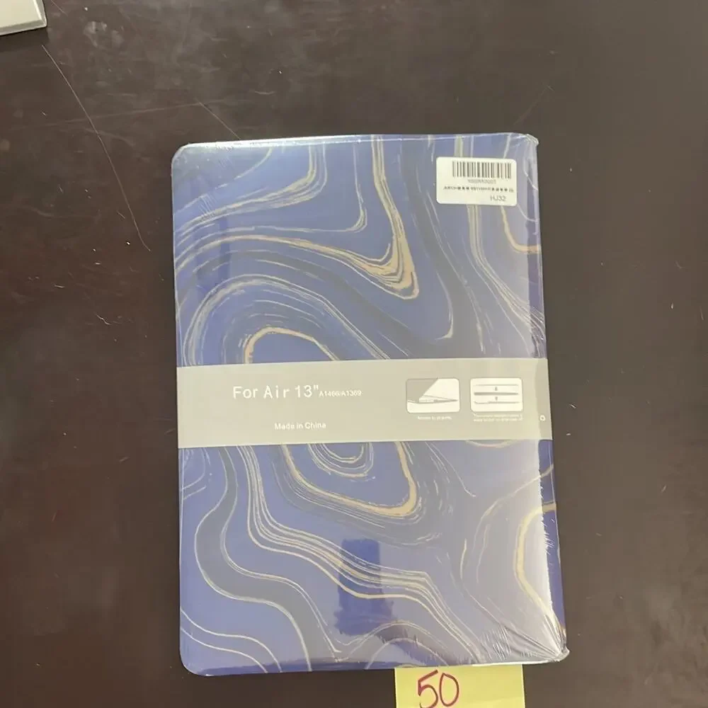 MacBook Air 13” blue marble design shell case